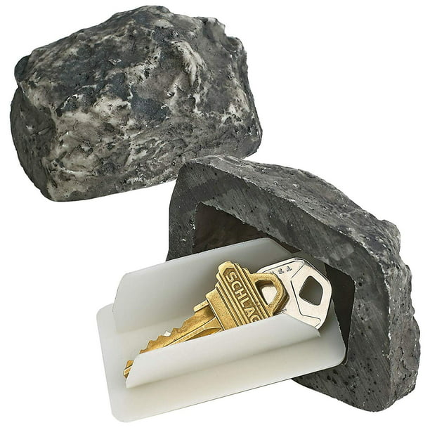 Hidden Key Stone Holder Diversion Safe Fake Rock Hide Outdoor Garden CS 